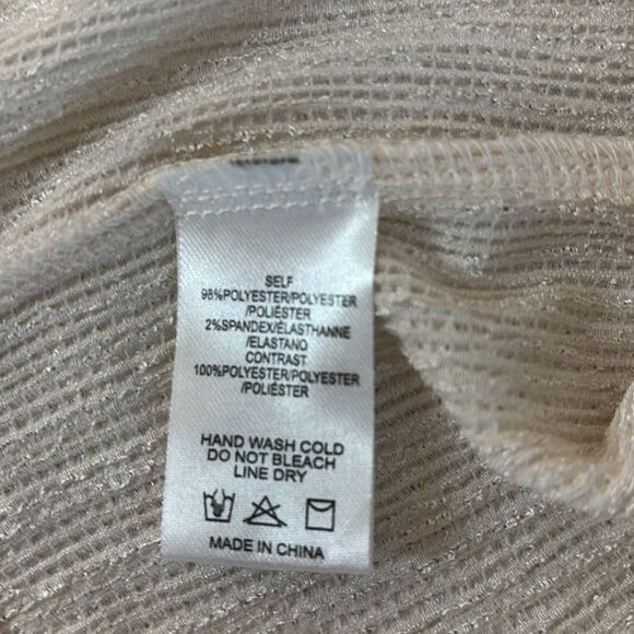 Anthropologie Sunday in Brooklyn Bow Back Puff Sleeve Top Large - Picture 7 of 8